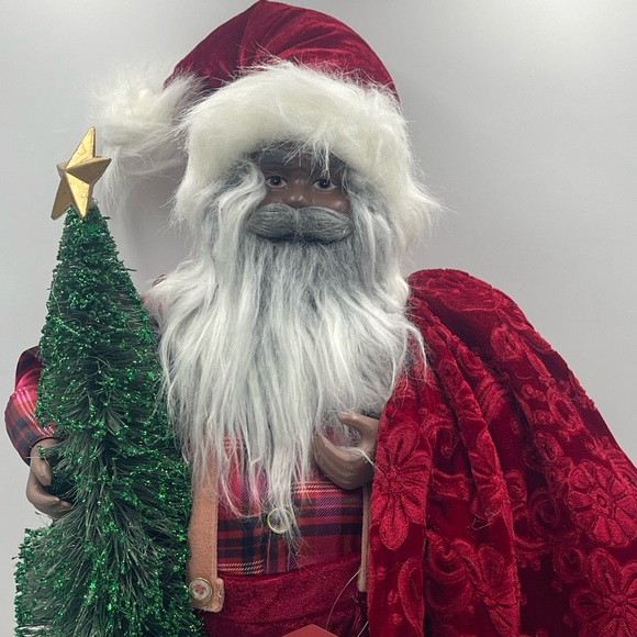 Allen & Roth: African American Santa Clause Holds His Red...
